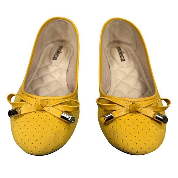 Moleca Mustard Yellow Brazil Comfort Slip-On Ballet Flats Shoes Size 6 - Picture 1 of 11